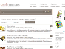 Tablet Screenshot of gezonderecepten.com